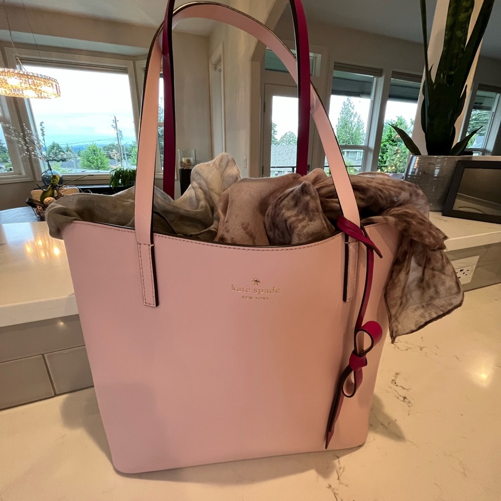 Kate ♠️ Spade Lawton Way Zip Top Tote Tutu Pink & Rose Pink